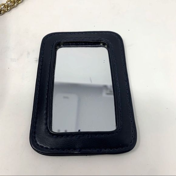 VINTAGE Liz Claiborne Black Faux Leather Clasp Top Purse - Picture 10 of 13